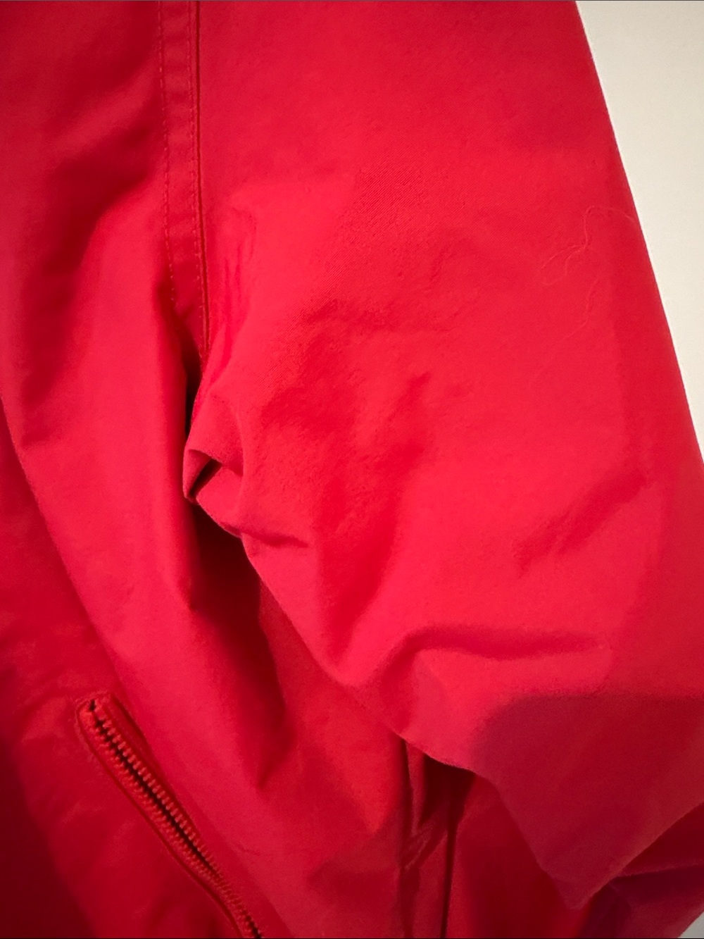 L.L. Bean Red mens' Zip Jacket with Plaid Collar - Picture 3 of 12